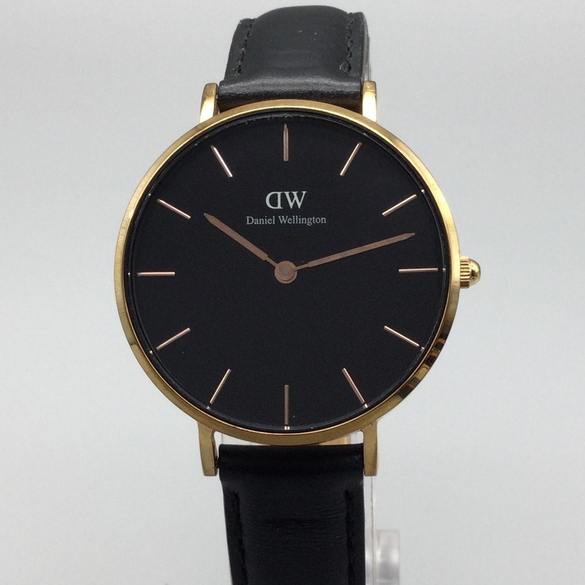 Daniel Wellington Sheffield Womens Watch 32mm Black Dial Gold Tone 