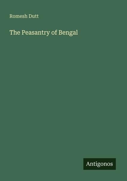 Romesh Dutt | The Peasantry Of Bengal | Taschenbuch | Englisch (2025)-image