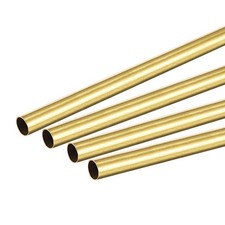 4Stk. Messing Rundrohr 6mm Au&szlig;endurchmesser 0,2mm Wanddicke 300mm L&auml;nge Rohr