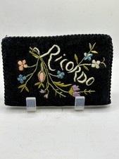 Vintage Black Velvet Rememberance Purse / Wallet Trip to San Pedro