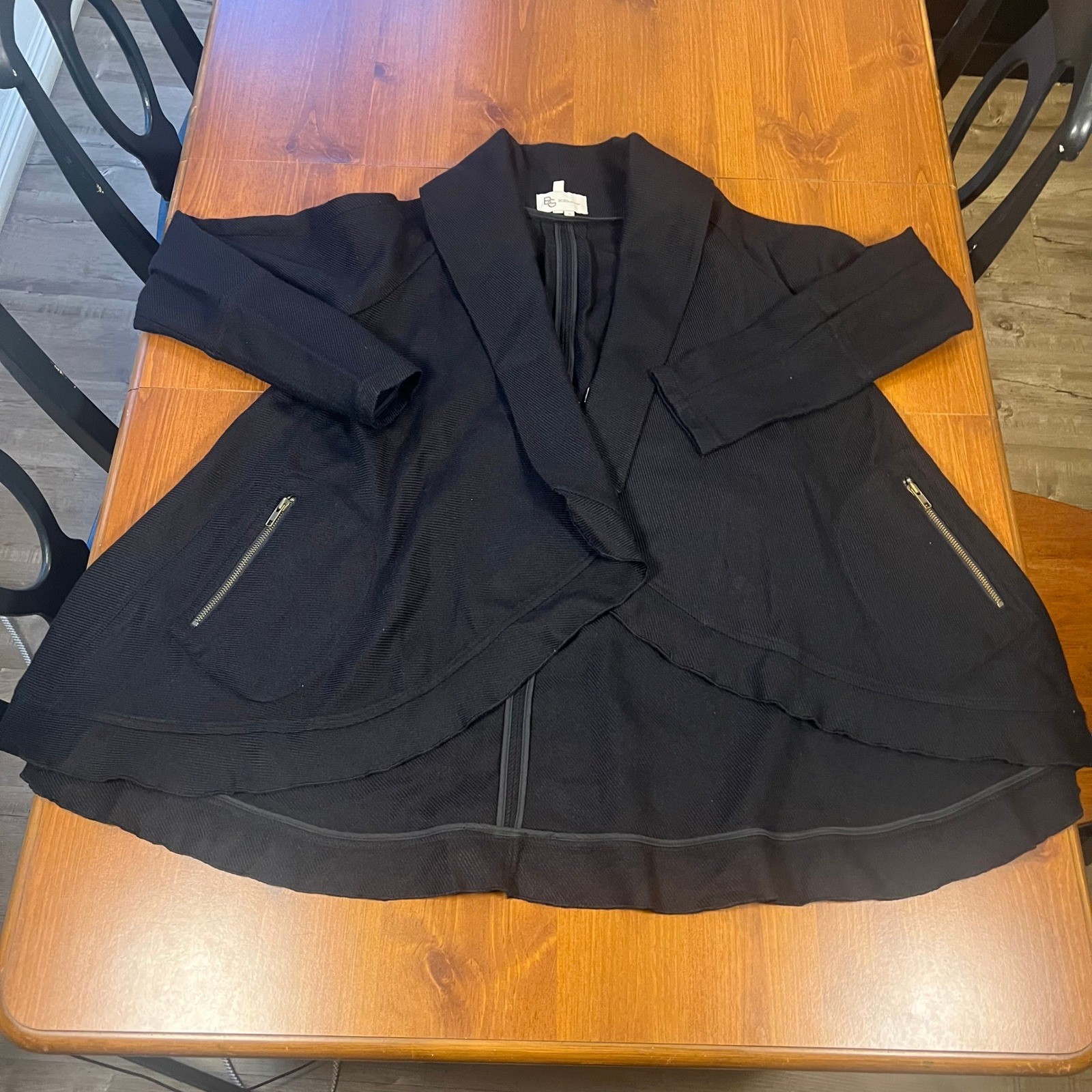 BCBGeneration Drape Front Shawl Collar Sweater Ja… - image 1