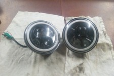 7 Inch Headlights Pair Of 2 Round Led Halo Headlamps For Vintage Usdm Cars