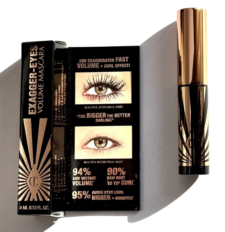 Charlotte Tilbury Exagger Eyes Volume Mascara Noir Mini 4 ml - Photo 3/3