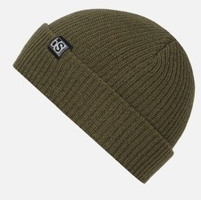 BlackStrap Signature Beanie Mid Length Soft Rib Knit Acrylic Solid Drab New