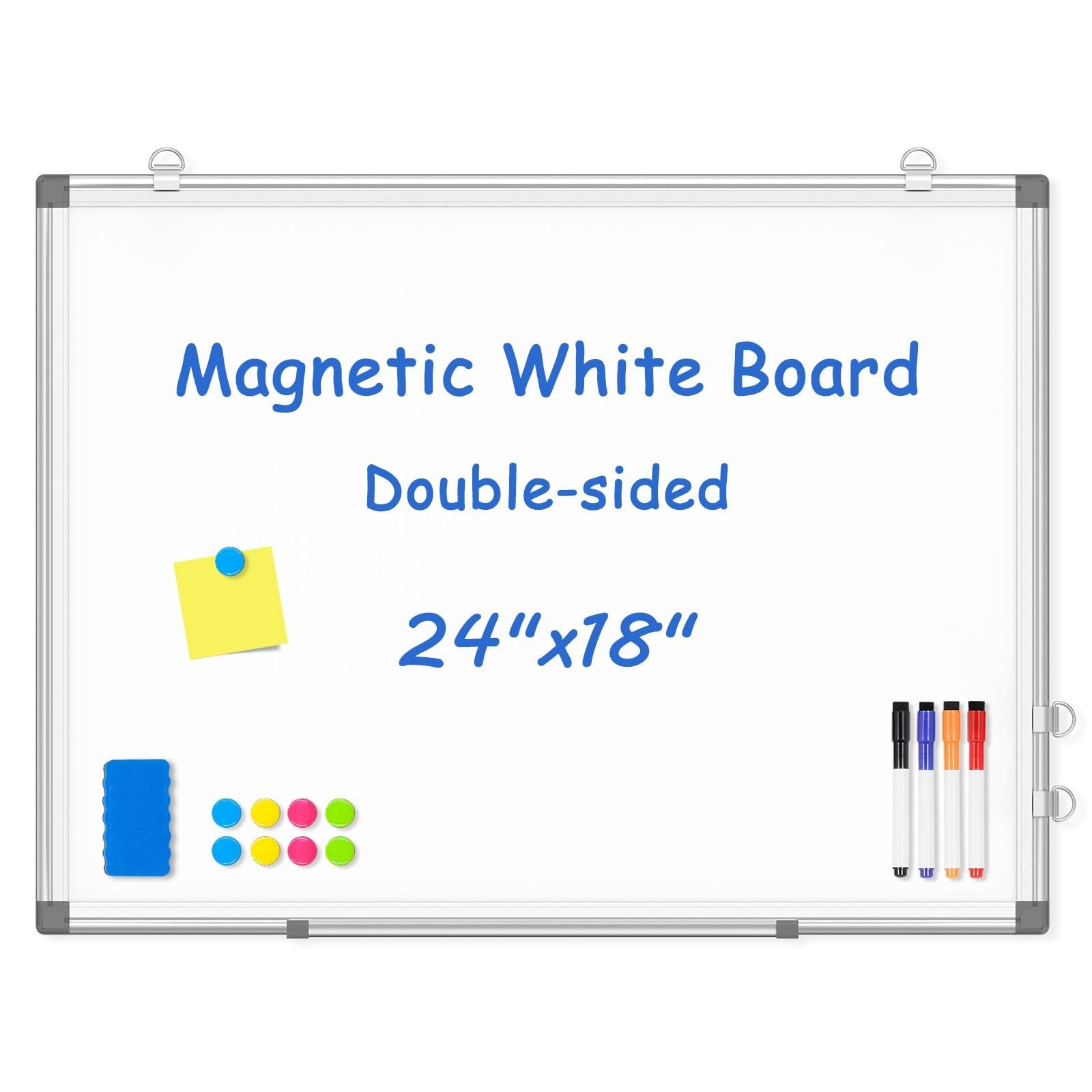 Double-Sided Magnetic Dry Erase Board 24