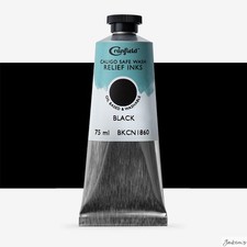 Cranfield Caligo Safe Wash Relief Ink Oil Based 75ml Black Printmaking
