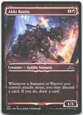 Akki Ronin (Showcase) 319 LP Kamigawa: Neon Dynasty Common Magic: The Gathering
