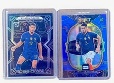 (x2) William Saliba RC ROOKIE SELECT BLUE  & OBSIDIAN #/115  FRANCE ARSENAL