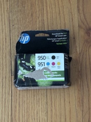 4-PACK HP GENUINE 950XL BLACK & 951 COLOR INK OFFICEJET PRO 8100 - 2027!