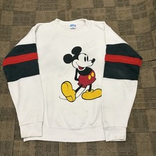 Disney Mickey Mouse Vtg 80 s Crewneck Sweatshirt Women s Size Large Made In USA
