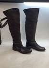 Ann Taylor Brown Suede Leather Tall Riding Boots Made in Italy Women's Size 8.5 — photo 2