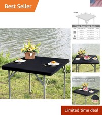 Durable Water-Resistant 34x34 Inch Table Topper - Ideal for Home  Parties