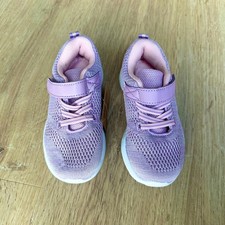 NWT Weestep Girls Comfy Purple Hook and Loop Closure Athletic Sneakers, Size 8
