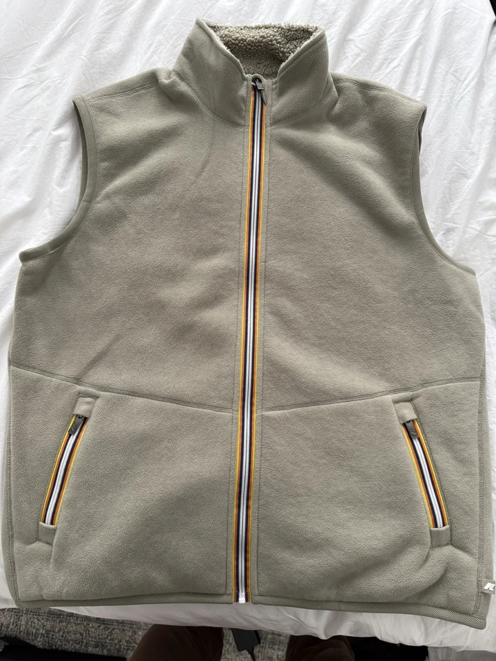 K Way YANNICK SHERPA POLAR REVERSIBLE VERDE ROBLE-VERDE ROBLE Foto 4 de 4