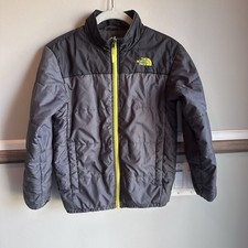 The North Face Hyvent Liner Jacket A20y Gray Youth Boys Medium 10/12