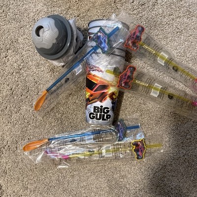 Rocket League 7- Eleven Big Gulp Cup with a Lid, and Rocket League Octane Straw 