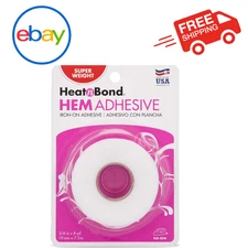 Iron on Adhesive Heat N Bond Hem No Sew Hemming Tape for Light Fabric 3/4″X 8Yds