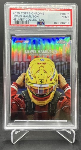 2025 Topps Chrome Formula 1 F1 Lewis Hamilton Helmet Collection PSA 9 #HC-2 (D)