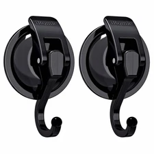iRomic Heavy Duty Vacuum Suction Cup Hooks 2Pack for Shower,Glass Window,Kitc...