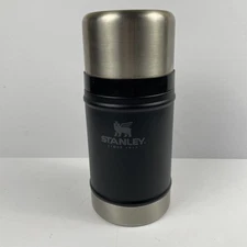 STANLEY CLASSIC LEGENDARY FOOD JAR 24oz Black Wide Mouth Stainless Steel