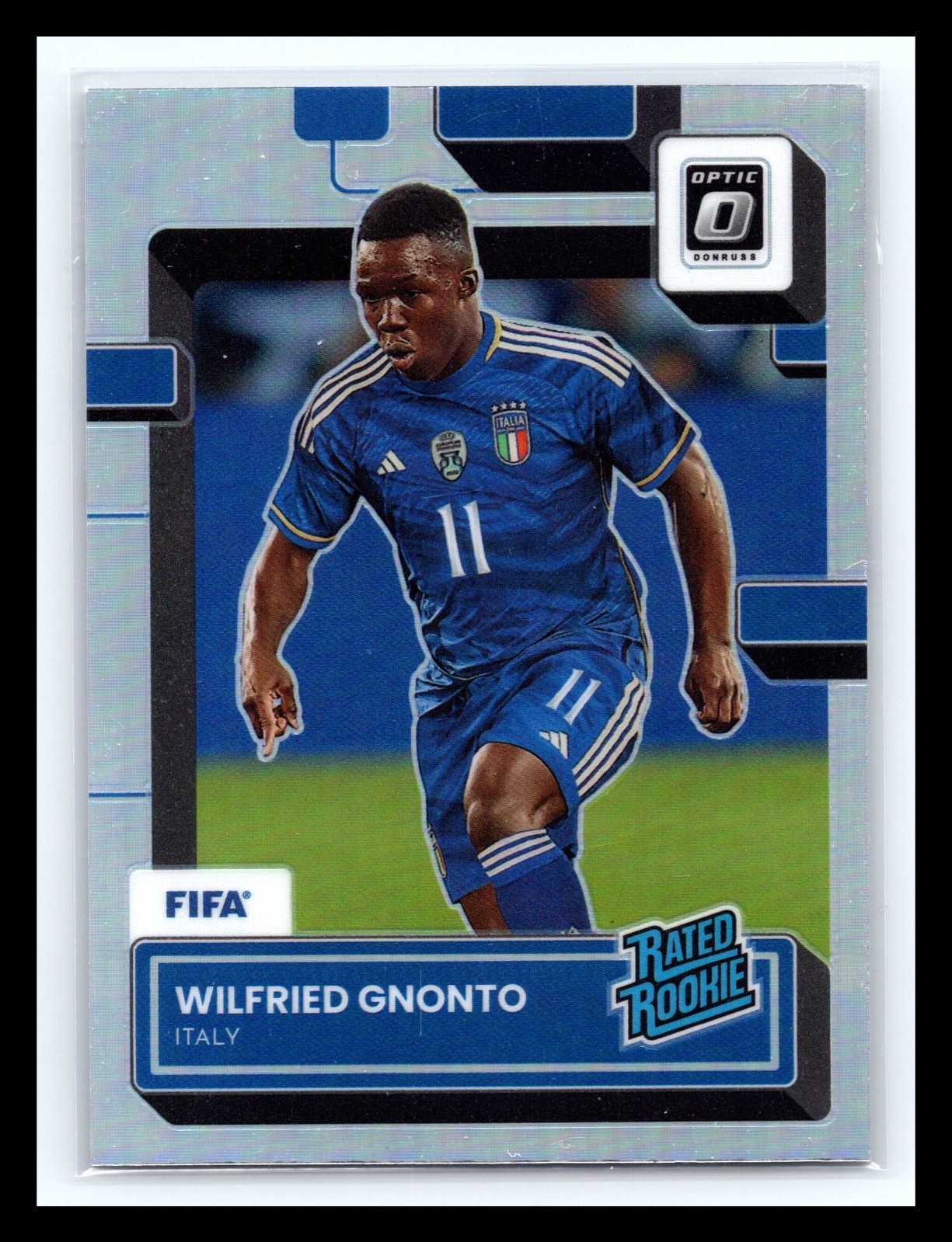 💥 2022-23 Donruss Optic Silver Holo Wilfried Gnonto Rated Rookie Italy #183 RC