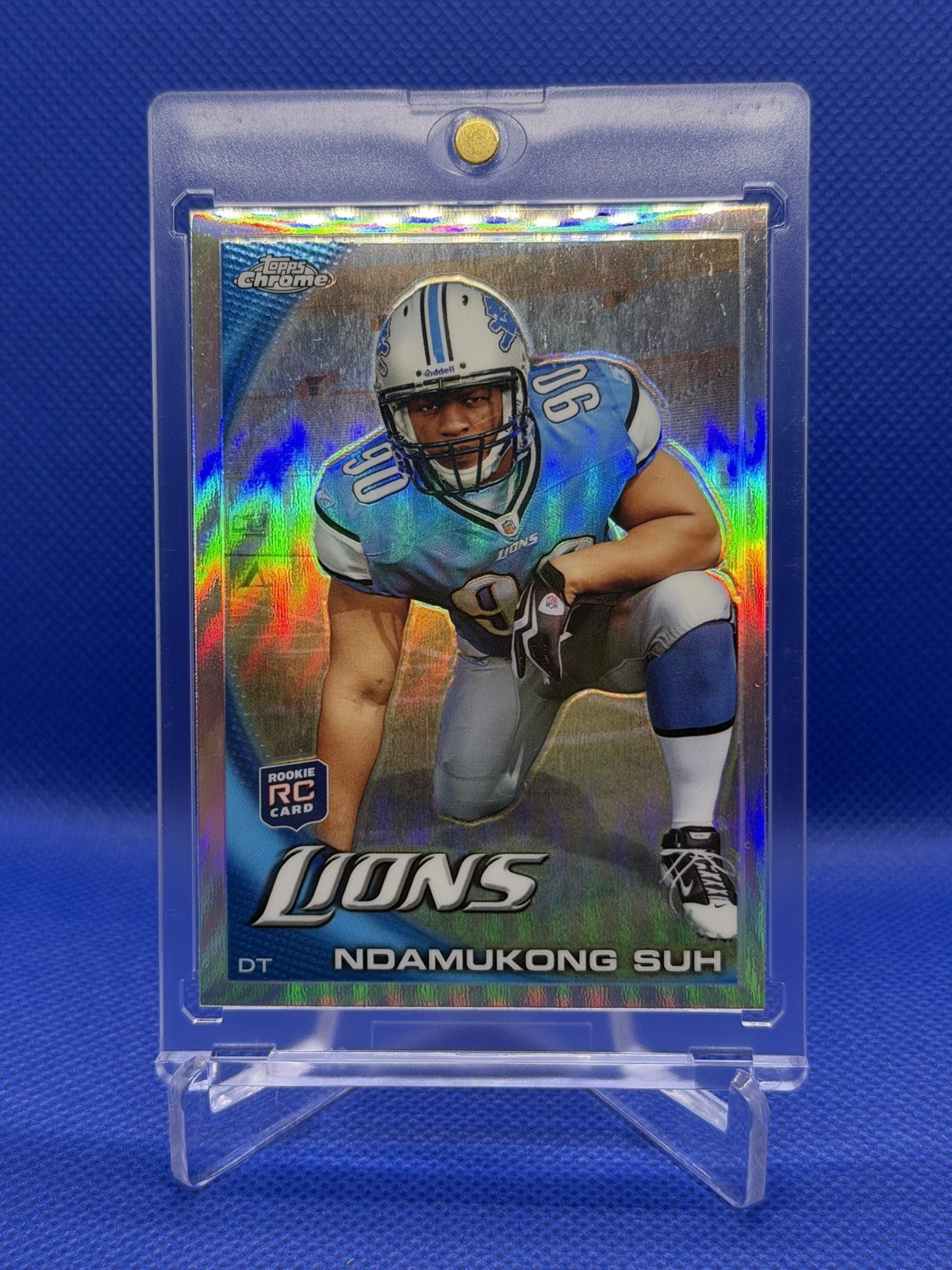 2010 Topps Chrome - Ndamukong Suh #C160 Refractor (RC) Detroit Lions