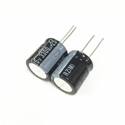 50pcs 3300uF 25V Nichicon RZ 18x20mm 25V3300uF Low frofile Capacitor