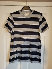 Folk Krótki rękaw Ciężka bawełna T-shirt Rozmiar 2 M Szary