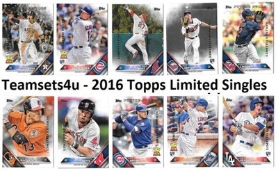 2016 Topps Limited Edition Tiffany Parallel 1-250 * Set Break * Pick Your Card