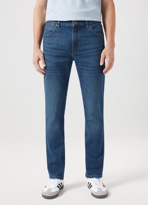 Wrangler LARSTON Herren Jeans Slim Fit Denim Hose Modern Stil Stretch Baumwolle