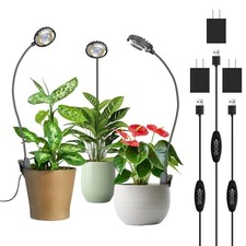 Grow Light for Indoor Plants, Full Spectrum Clip Plant Grow Lights, 7W 3 pack