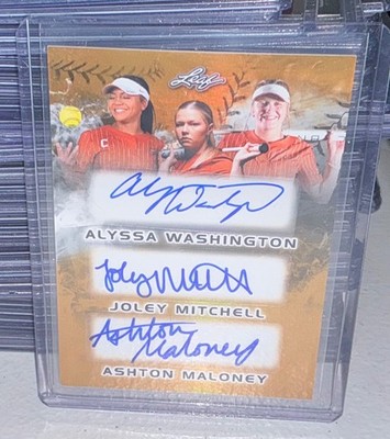 2024 Leaf Lone Star Softball Texas Longhorns Auto Autograph Triple Gold #d 1/1