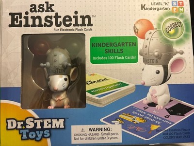 Ask Einstein Dr. STEM Toys 100 Fun Electronic Flash Cards Age 3-6  Free Shipping