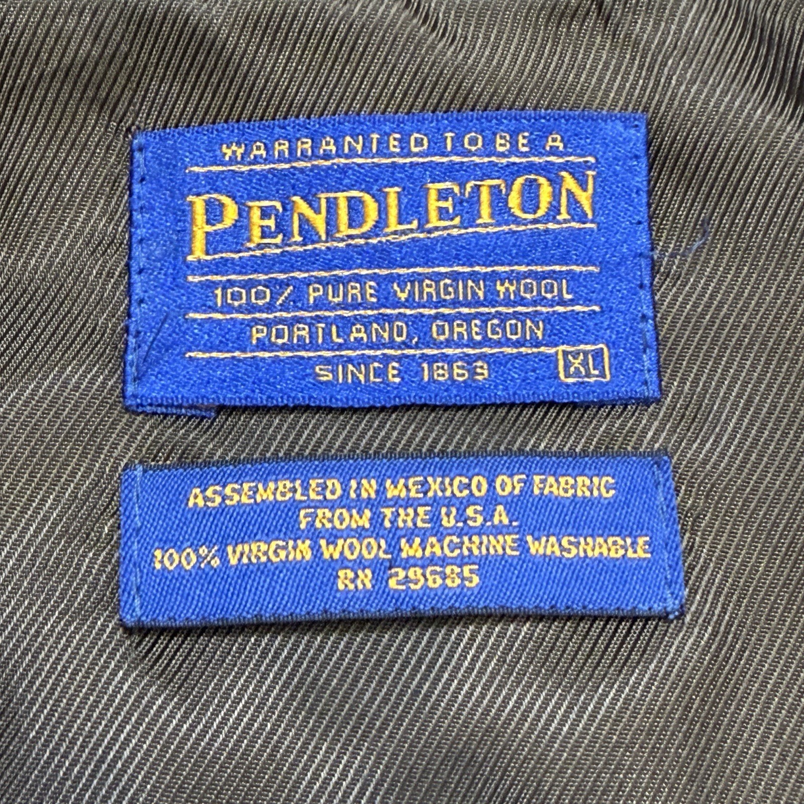 Pendleton Topsman 3 Button Wool Herringbone Blaze… - image 10
