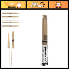 Classic 7A Hickory Drumsticks with Oval Wood Tip - Buy 3 Pairs, Get 1 Free!