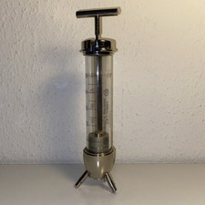 ROTANDA 3-Wege Rotanda-Spritze 50ml Glas-Metall-Spritze mit 3 Abgängen bis 200°C