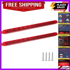 Red Trailer Light Bar, 17Inch 12 LED Trailer Brake Tail Light Stop Turn Park ...