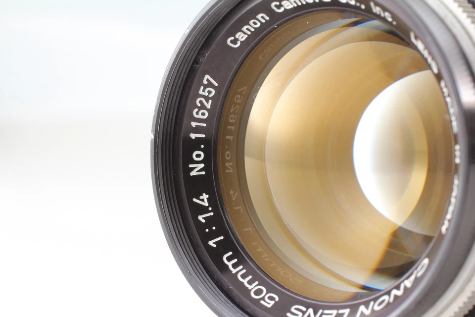 [COMO NUEVO] Lente de montaje con tornillo Canon 50 mm f/1,4 L39 LTM Leica de JAPÓN Foto 3 de 4