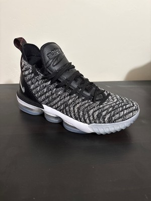 NIKE LEBRON 16 XVI OREO BLACK-METALLIC SILVER- Sz 10.5 3 7 8 9 11 18 20 v2 22 23