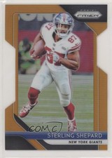2018 Panini Prizm Orange Prizm 17/249 Sterling Shepard #62 z6b