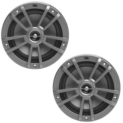 2x JBL 6.5'' 180 Watts Max 2 Way Marine Multi-Element Gray Speakers
