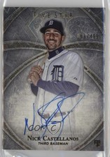 2014 Topps Five Star Auto 166/499 Nick Castellanos #FSA-NC Auto 0qo1
