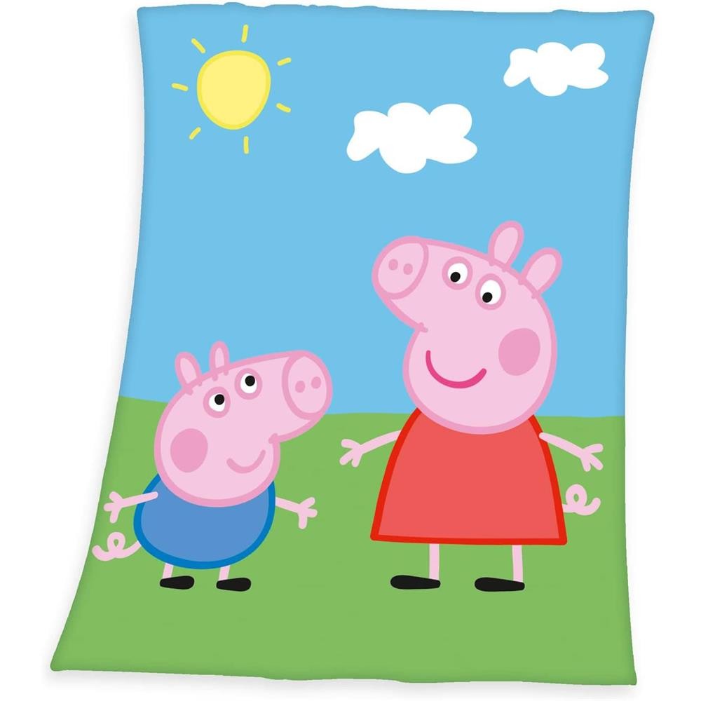 Овечья шкурка для выпаса свиней Peppa Pig, 130х160 см, Kuscheldecke flauschig pflegeleicht