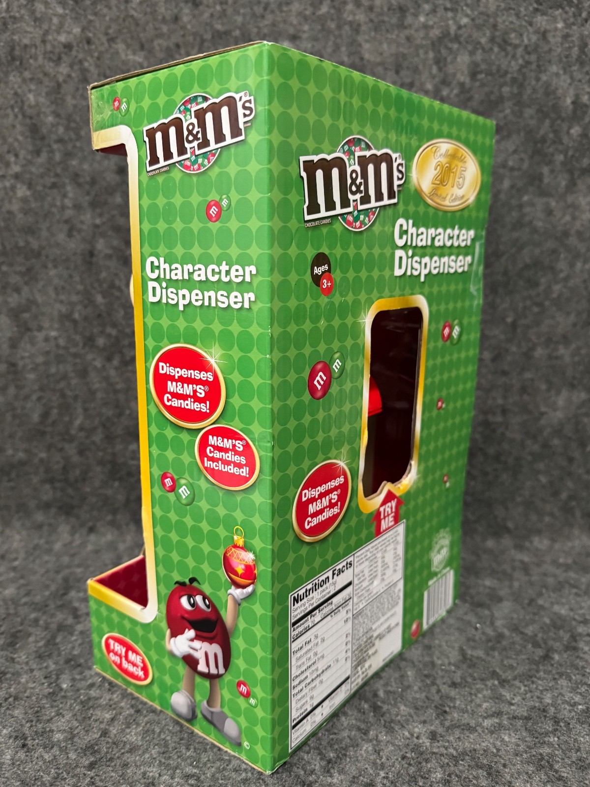 *NIB* M&Ms Christmas RED M&M Character Candy Dispenser 2015 Limited Edition