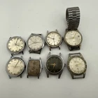 Vintage & Art Deco Mechanical Mens Watch Lot Parts Lot Of 8 Watches