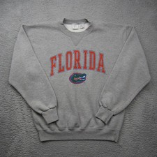 VTG Florida Gators Sweatshirt Mens Large Gray 90s Y2K Crewneck Distressed READ
