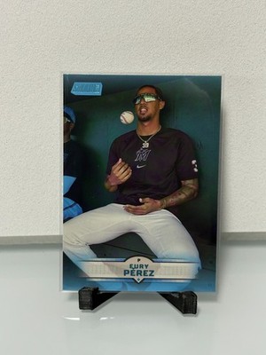 2025 Topps Stadium Club Baseball Light Blue Eury Perez Marlins #131