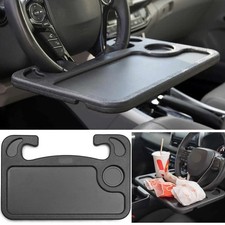 Multifunctional Car Steering Wheel Table Tray Plastic Black