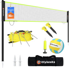 20 FT / 32 FT Portable Outdoor Volleyball Net Set