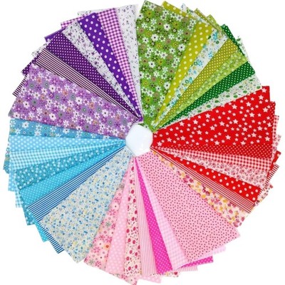Baumwollstoff Set 15x15 cm Patchwork Stoffe Basteln Quilten